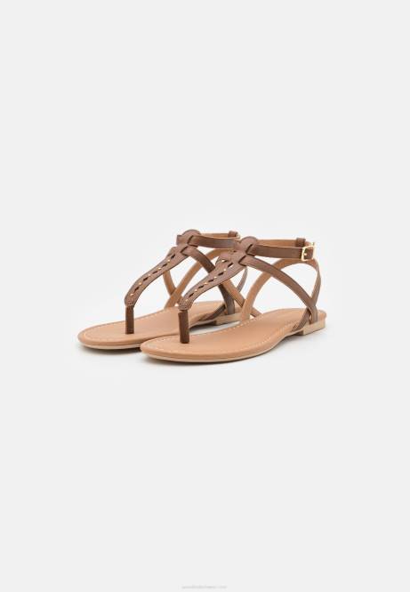 T-Steg-Sandalen in Cognac Anna Field V0FT1537 Frauen