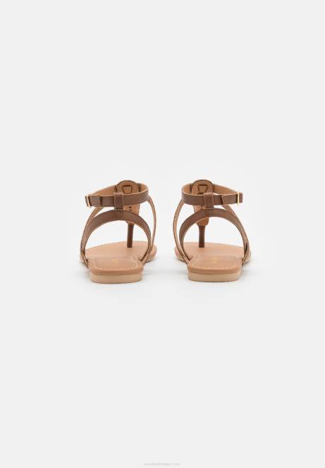 T-Steg-Sandalen in Cognac Anna Field V0FT1537 Frauen