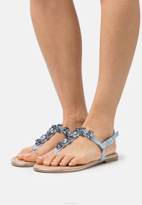 T-Steg-Sandalen in Hellblau Anna Field V0FT1533 Frauen