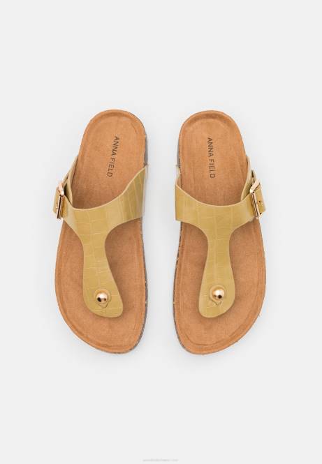 T-Steg-Sandalen in Khaki Anna Field V0FT1543 Frauen