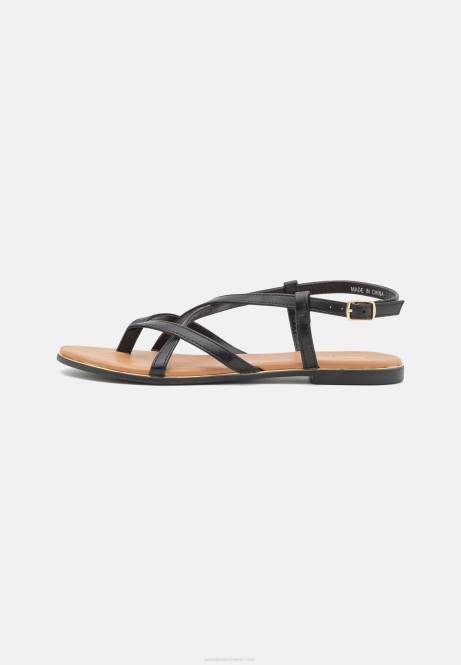 T-Steg-Sandalen schwarz Anna Field V0FT1506 Frauen
