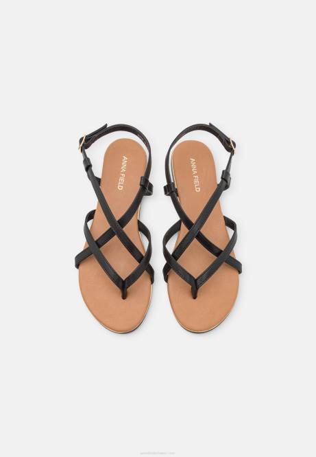 T-Steg-Sandalen schwarz Anna Field V0FT1506 Frauen