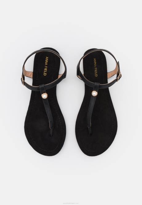 T-Steg-Sandalen schwarz Anna Field V0FT1510 Frauen