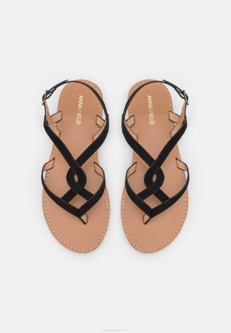 T-Steg-Sandalen schwarz Anna Field V0FT1531 Frauen