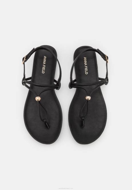 T-Steg-Sandalen schwarz Anna Field V0FT1538 Frauen