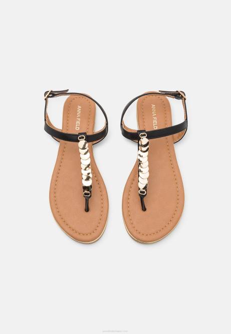 T-Steg-Sandalen schwarz Anna Field V0FT1547 Frauen