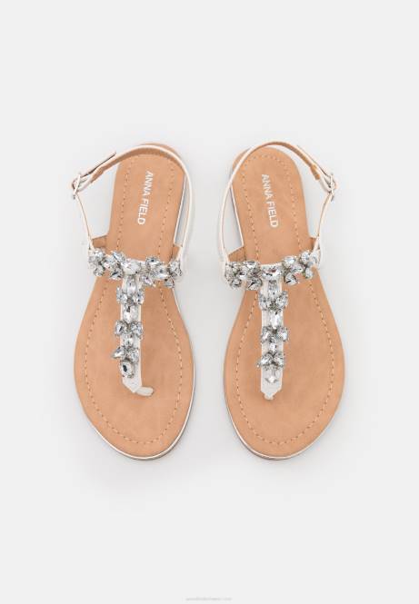 T-Steg-Sandalen weiß Anna Field V0FT1528 Frauen