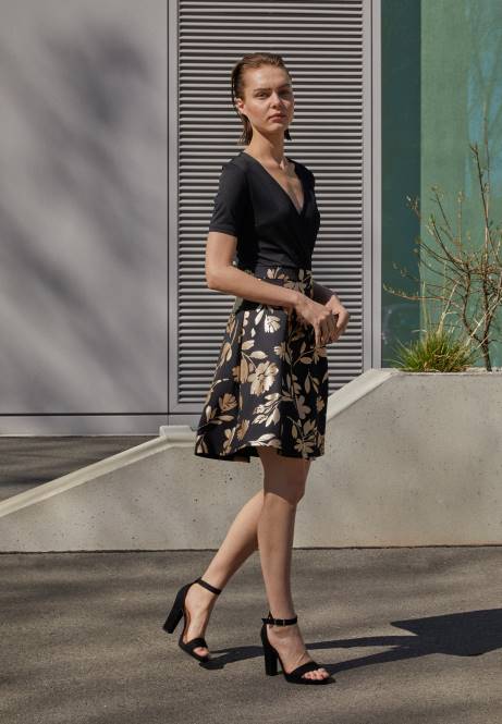 hochhackige Sandalen schwarz Anna Field V0FT1565 Frauen