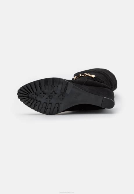 Keilstiefel aus Leder schwarz Anna Field V0FT2251 Frauen