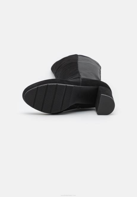 Overknee-Stiefel aus Leder schwarz Anna Field V0FT2239 Frauen