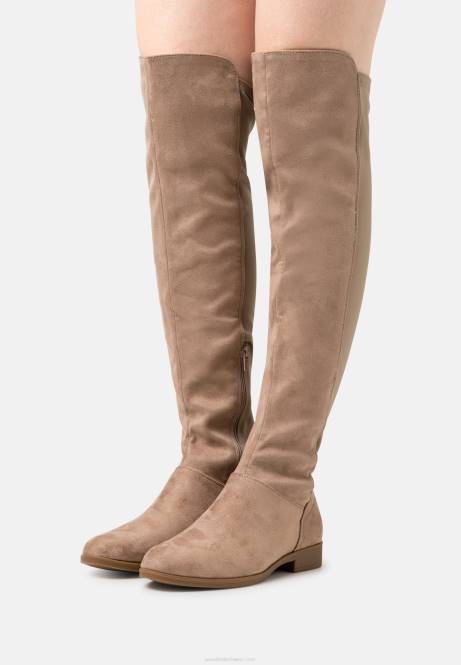 Overknee-Stiefel beige Anna Field V0FT2237 Frauen