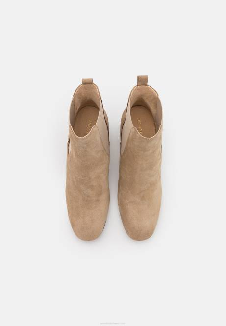 Klassische Stiefeletten aus Leder in Beige Anna Field V0FT1893 Frauen