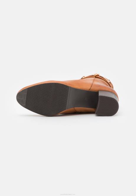 Klassische Stiefeletten aus Leder in Cognac Anna Field V0FT1957 Frauen