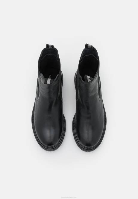 Klassische Stiefeletten aus Leder in Schwarz Anna Field V0FT1971 Frauen
