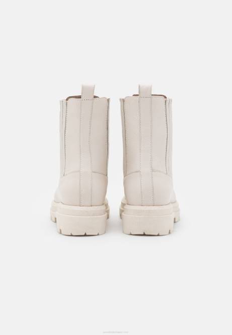 Leder-Plateau-Stiefeletten in gebrochenem Weiß Anna Field V0FT2055 Frauen