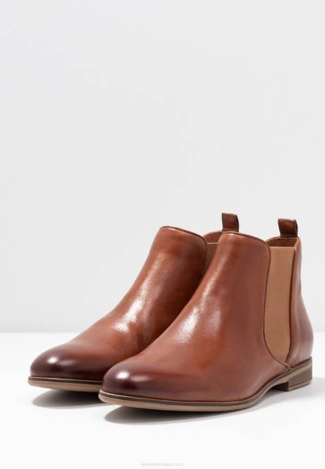 Lederstiefeletten Cognac Anna Field V0FT1905 Frauen