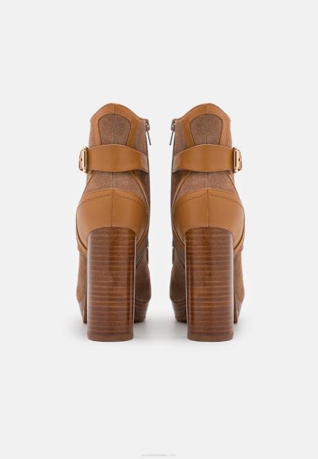 Schnürstiefeletten aus Leder in Cognac Anna Field V0FT2018 Frauen