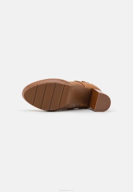 Schnürstiefeletten aus Leder in Cognac Anna Field V0FT2018 Frauen