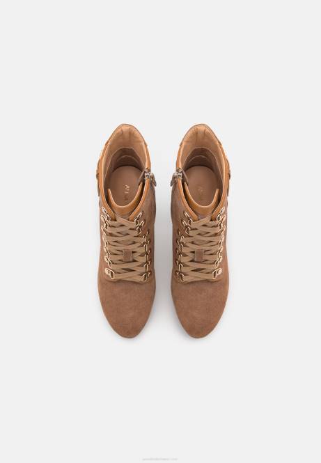 Schnürstiefeletten aus Leder in Cognac Anna Field V0FT2018 Frauen