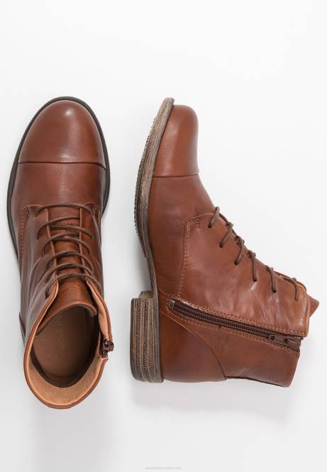 Stiefeletten aus Leder in Cognac Anna Field V0FT1999 Frauen