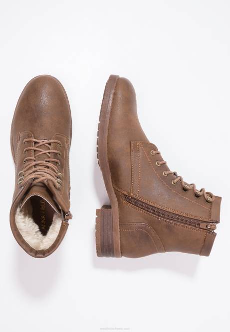 Winterstiefel Schnürstiefeletten Kaffee Anna Field V0FT2015 Frauen