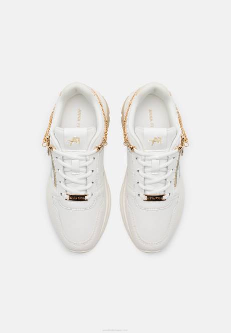 Ledersneaker weiß/gold Anna Field V0FT1201 Frauen