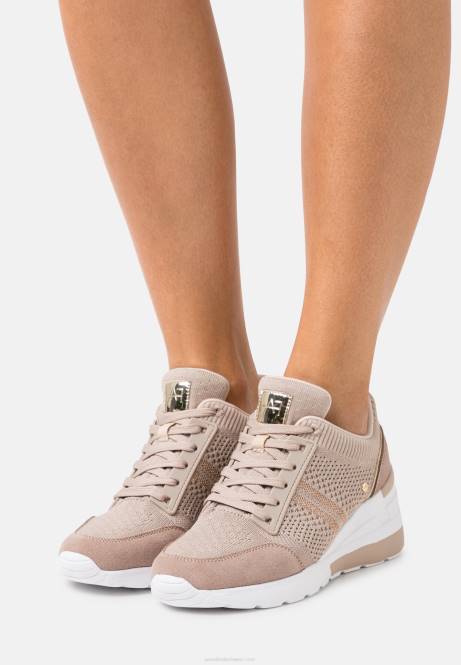 Sneaker aus Ledermix in Beige Anna Field V0FT1215 Frauen