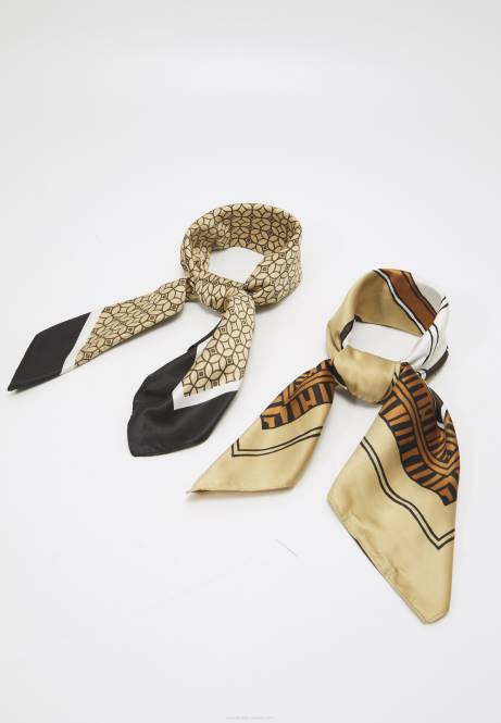 2er-Pack Foulards braun Anna Field V0FT2834 Frauen