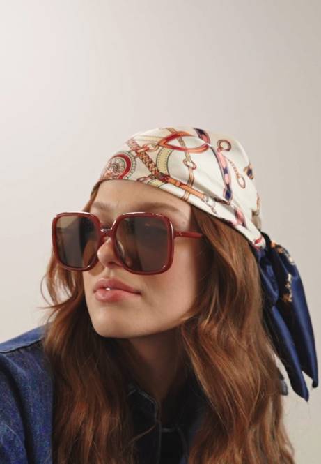 2er-Pack Foulards dunkelblau/rosa Anna Field V0FT2832 Frauen