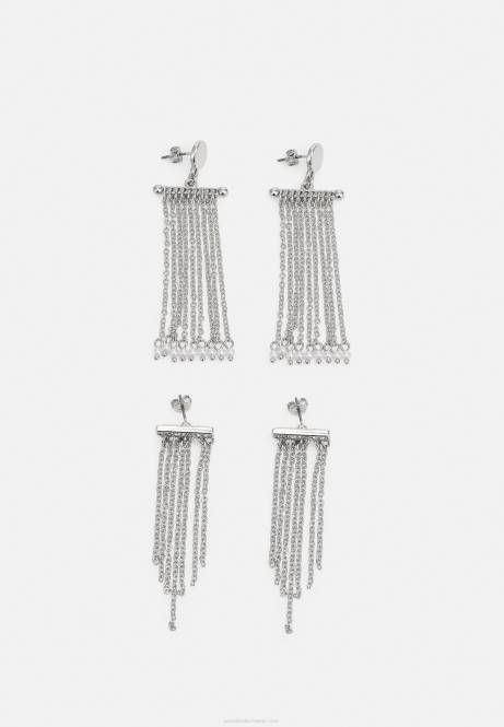 2er-Pack Ohrringe silberfarben Anna Field V0FT2663 Frauen