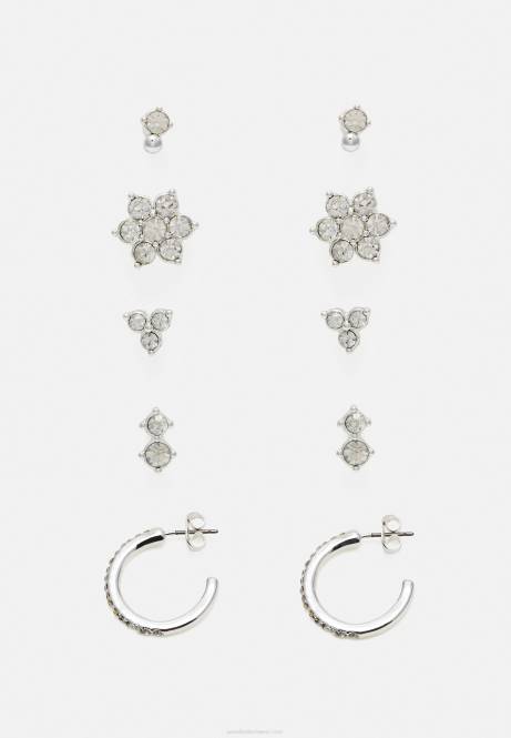 5er-Pack Ohrringe silberfarben Anna Field V0FT2662 Frauen