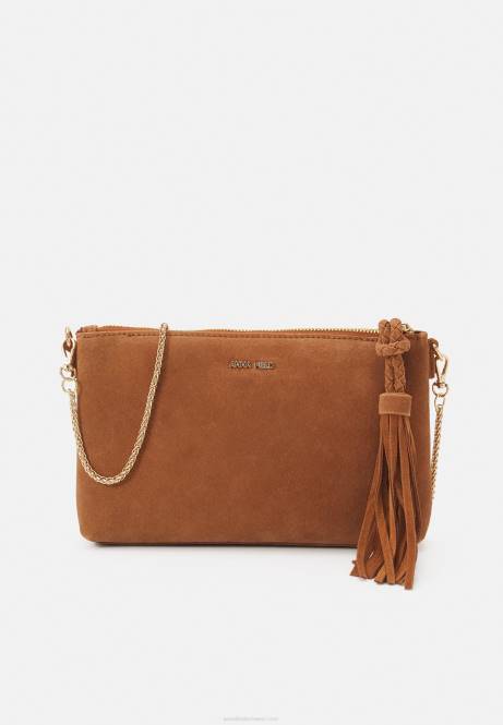 Leder-Clutch Cognac Anna Field V0FT2438 Frauen
