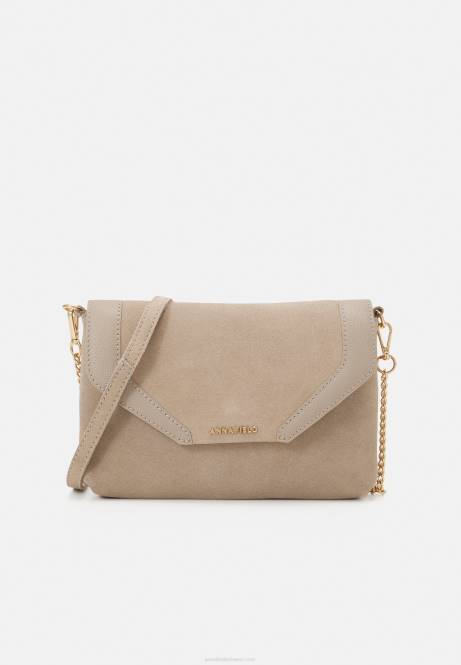 Leder-Clutch Taupe Anna Field V0FT2415 Frauen