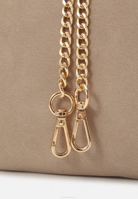 Leder-Clutch Taupe Anna Field V0FT2415 Frauen