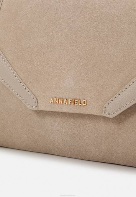 Leder-Clutch Taupe Anna Field V0FT2415 Frauen