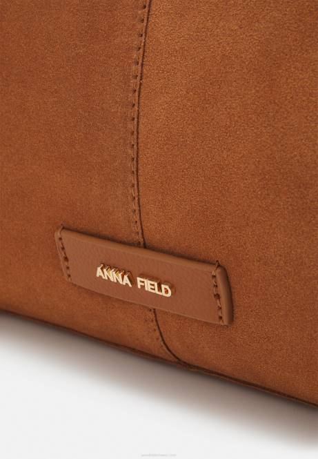 Leder-Einkaufstasche Cognac Anna Field V0FT2464 Frauen