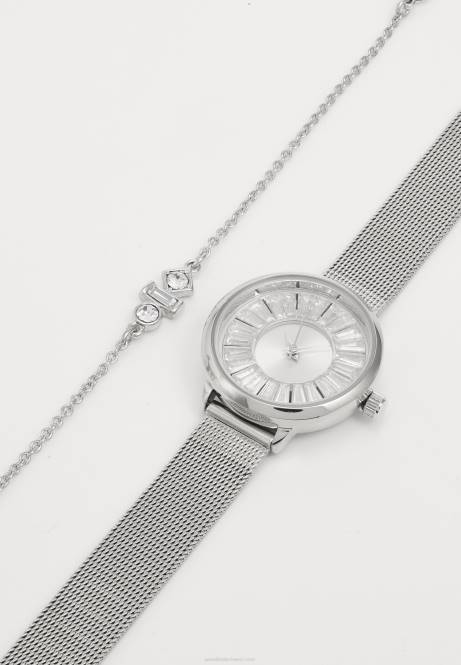 Set Uhr Silber Anna Field V0FT2785 Frauen